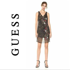 Guess Odessa Slip Dress  Embroidered Floral Front
Detail Lace Small